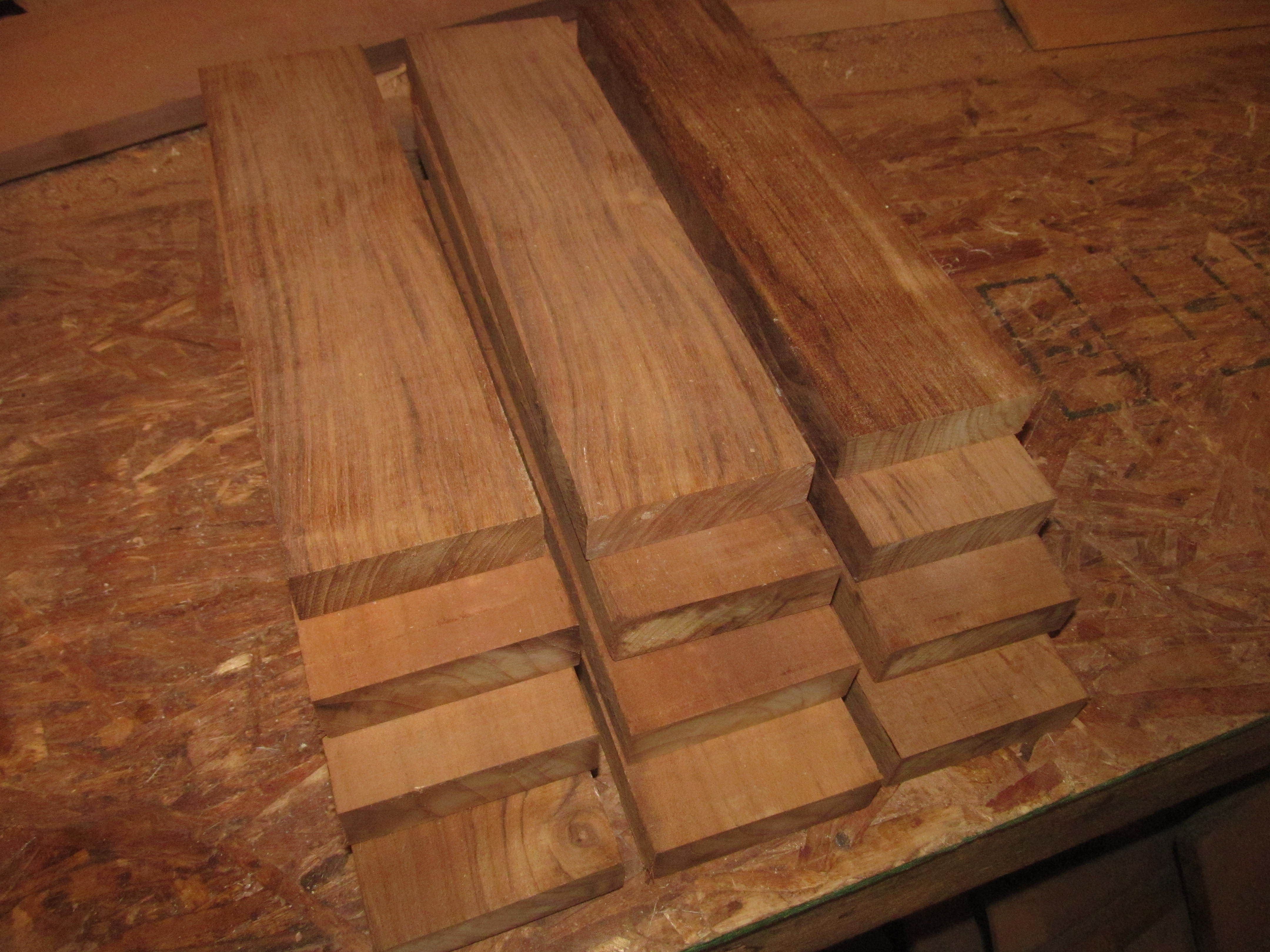 10 Thin Pieces Kiln Dried FEQ Teak