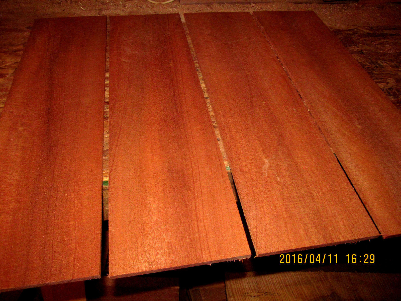 PACKAGES OF THIN PREMIUM KILN DRIED, SANDED EXOTIC AFRICAN MAHOGANY LUMBER