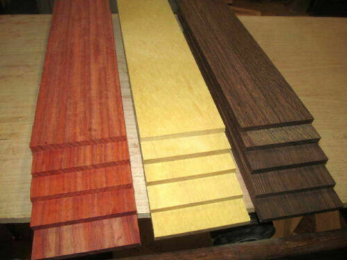 15 PIECE MULTIPAK THIN EXOTIC SAPELE, YELLOWHEART, WENGE 12