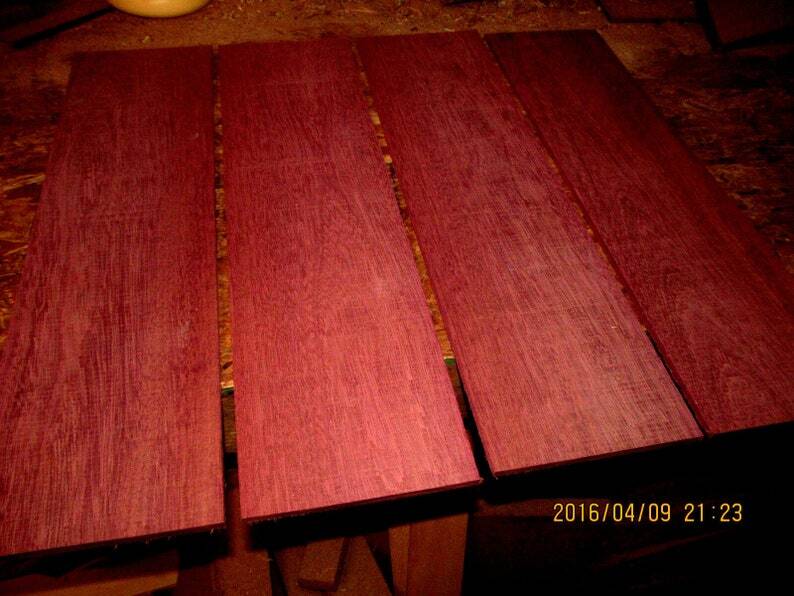 5 BEAUTIFUL THIN PURPLEHEART THINS 12