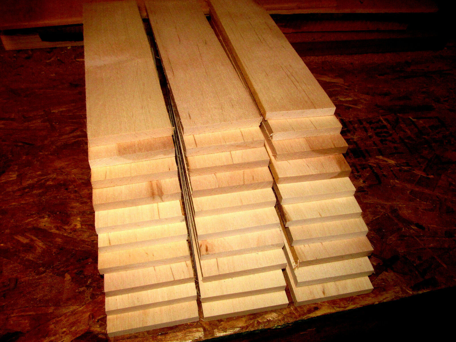 PACKAGES OF BEAUTIFUL KILN DRIED PREMIUM BIRCH THIN LUMBER WOOD