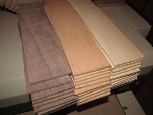 Multipak (6) Kiln Dried Sanded Walnut Cherry Maple Thins 24