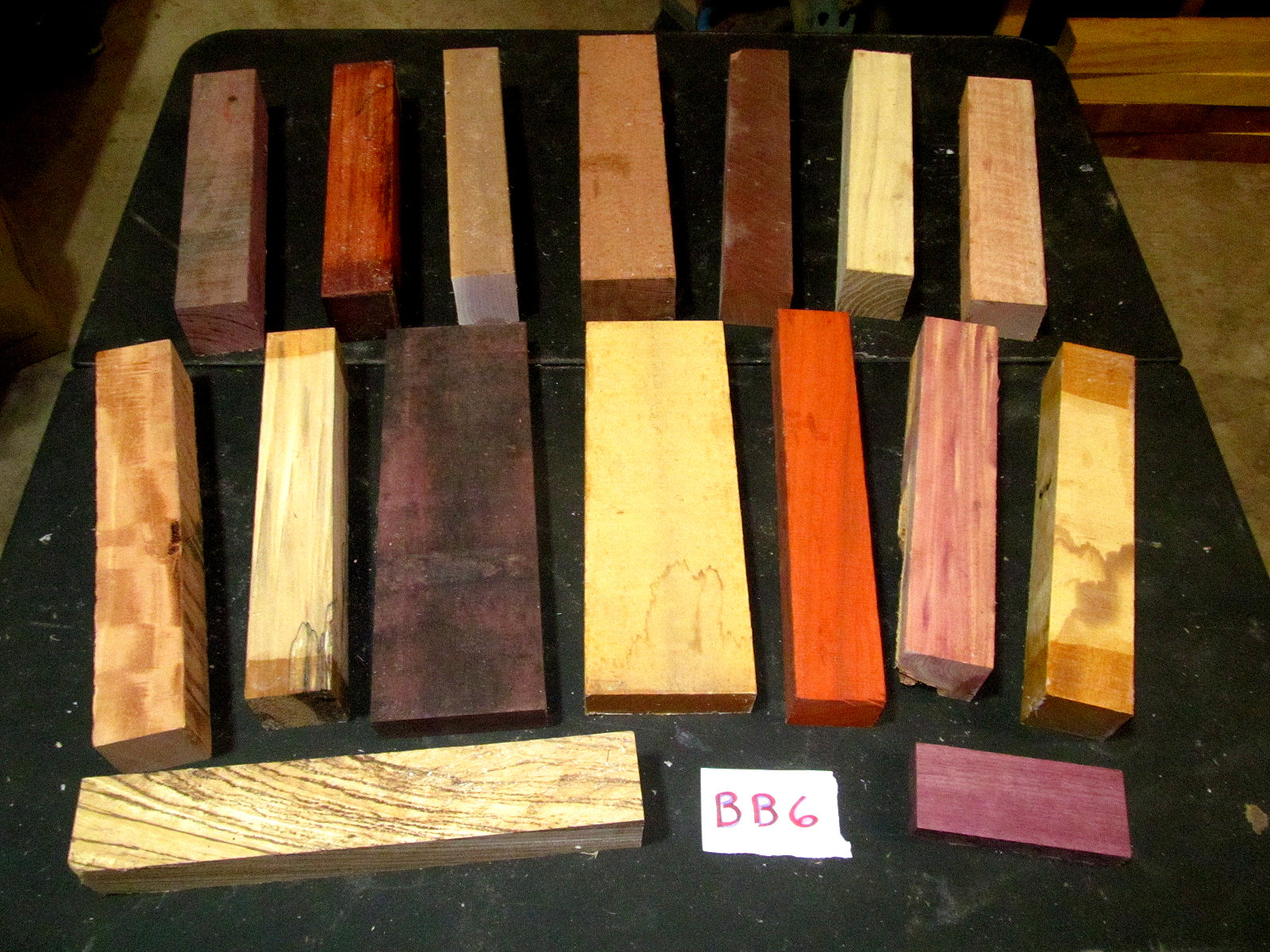 COLORFUL SCRAP LUMBER OF VARIOUS SIZES KILN DRIED THIN EXOTIC & DOMESTIC LUMBER