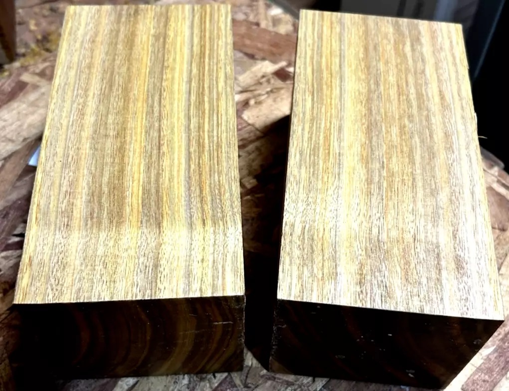 Two Beautiful Kiln Dried Exotic Canarywood Turning Blank 3