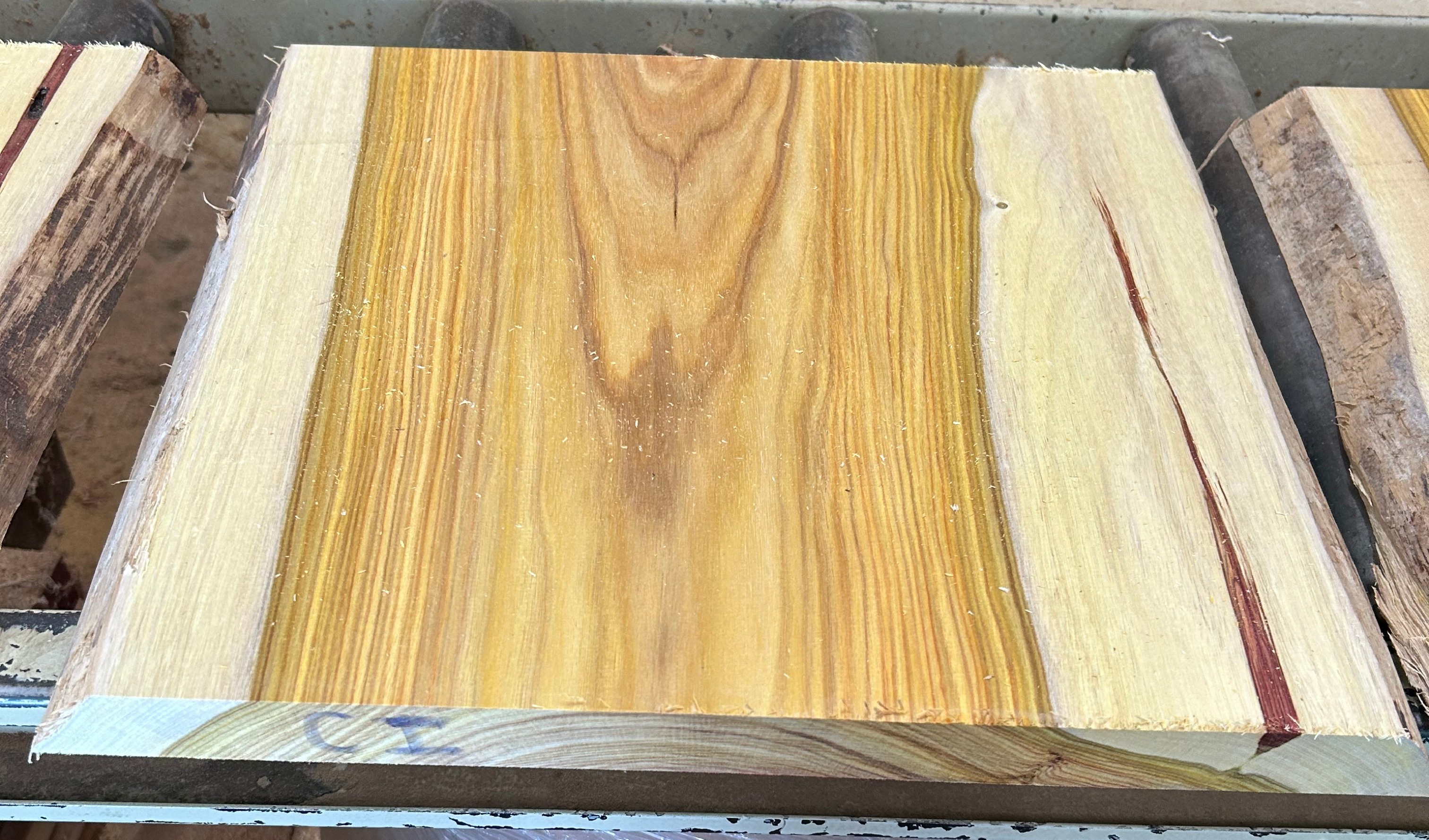 BEAUTIFUL CANARYWOOD NATURAL EDGE SLAB 16
