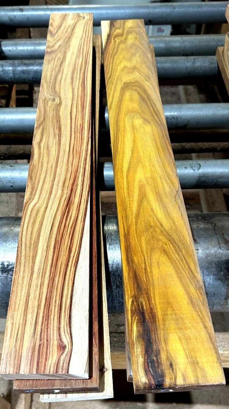 10 PIECES KILN DRIED CANARYWOOD LUMBER ~24