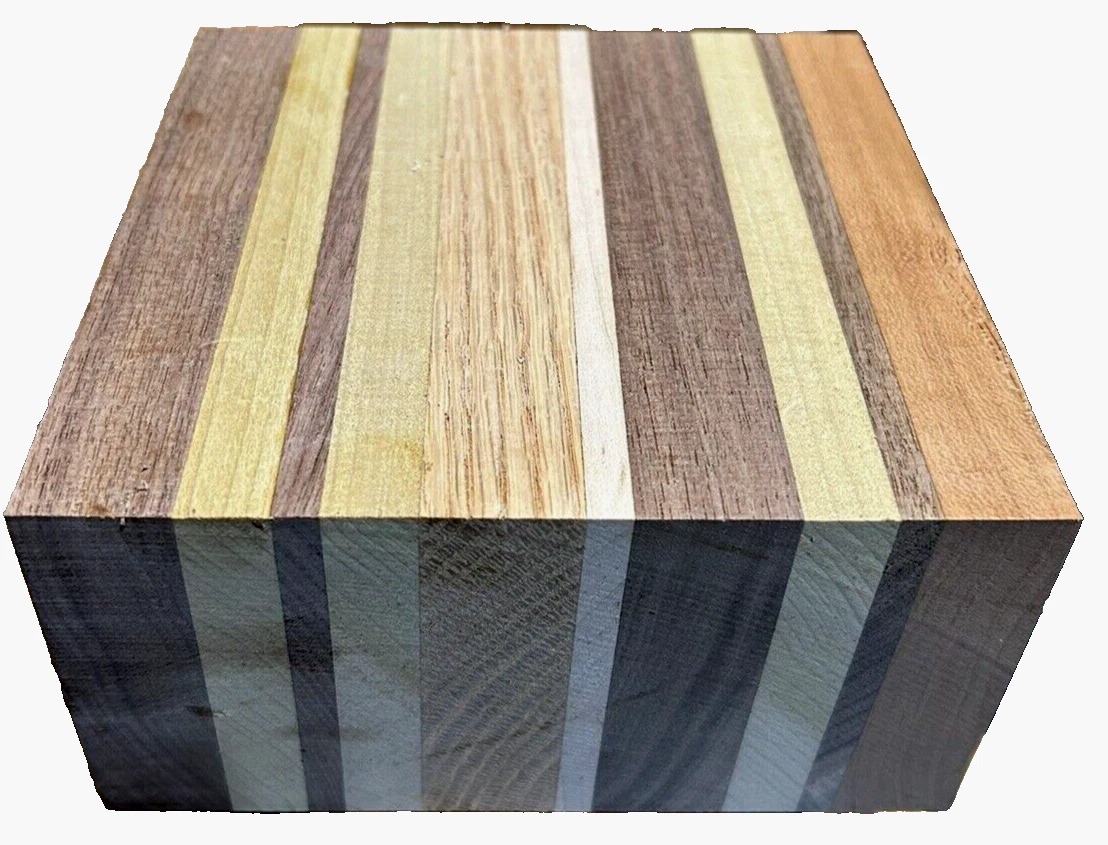 KILN DRIED RANDOM HARDWOODS LAMINATED BOWL BLANKS 6